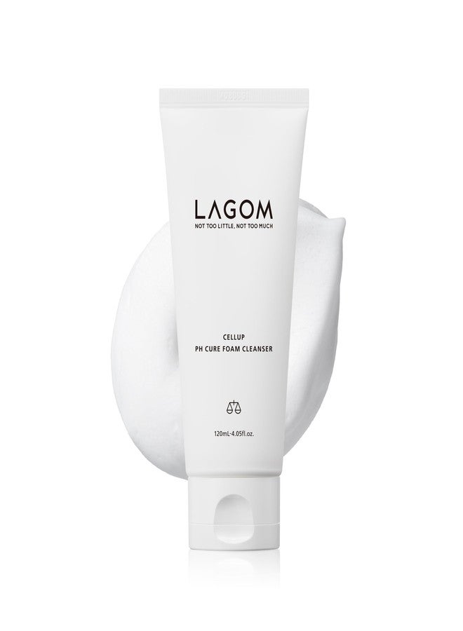 LAGOM Cellup pH Cure Foam Cleanser | Low pH, Skin Barrier Protection, Natural Deep Face Cleansing, K-Skincare, Mild, 5.5 Subacid for Sensitive Skin 4.05 Fl Oz - Image 1